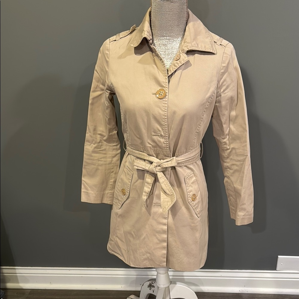 Beige Women's Trench Coat